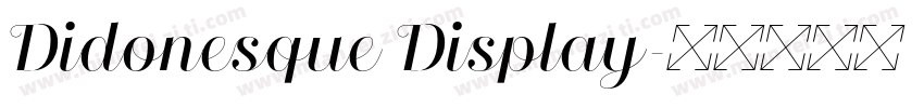 Didonesque Display字体转换